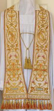 White Preaching Stole